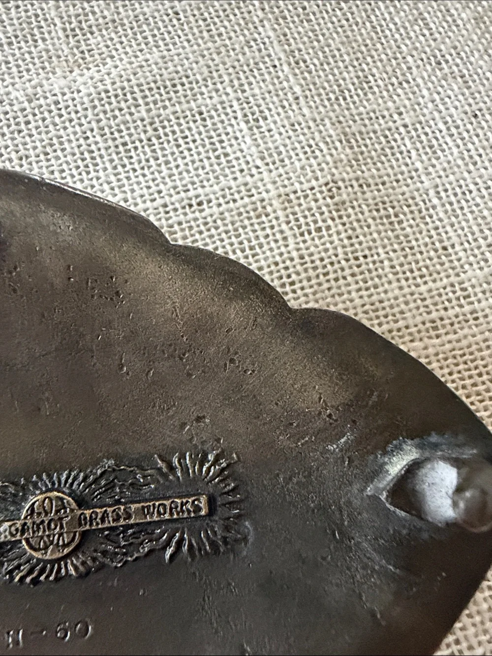 1974 Bergamot Brass Works Belt buckle